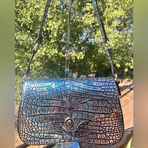 NWT Brahmin Nerida in BLACK GALEXIA Shoulder Bag#2